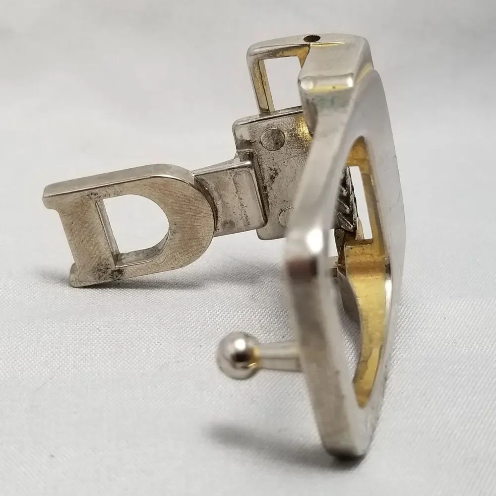 Vintage Belt Buckle Clamp Enclosure Letter D‎ Dress Buckle